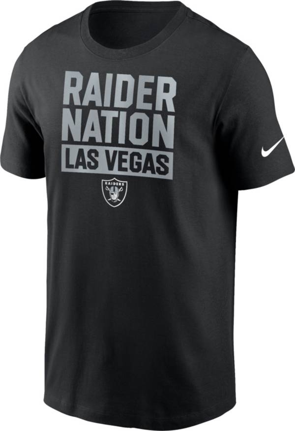 Nike Men's Las Vegas Raiders Raider Nation Black T-Shirt ...