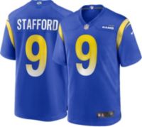 Mens Blue Short Sleeve NFL Detroit Lions Matthew Stafford #9