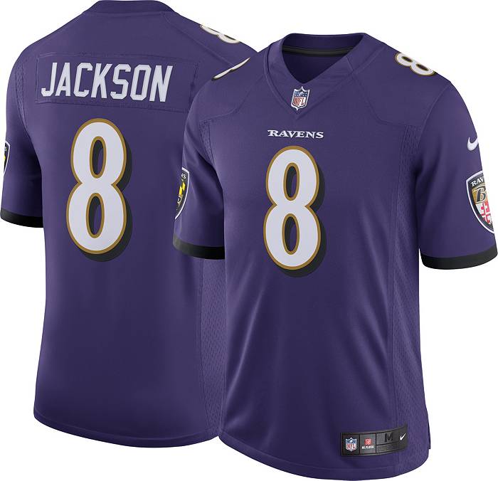 Nike Men's Baltimore Ravens Lamar Jackson #8 Vapor Limited Purple