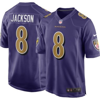 sorry, Nike Men's Baltimore Ravens Alternate Lamar Jackson #8 Purple Game Jersey is currently out of stock