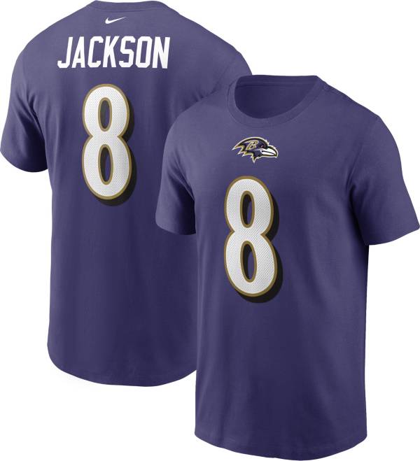 Afgørelse Scene modnes Nike Men's Baltimore Ravens Lamar Jackson Logo Purple T-Shirt | Dick's  Sporting Goods
