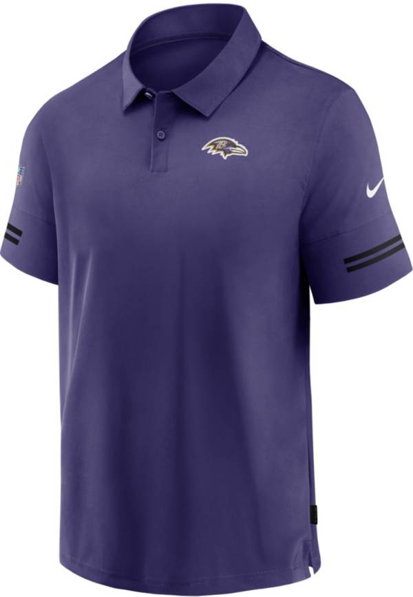 Nike Men's Baltimore Ravens Coaches Sideline Purple Polo