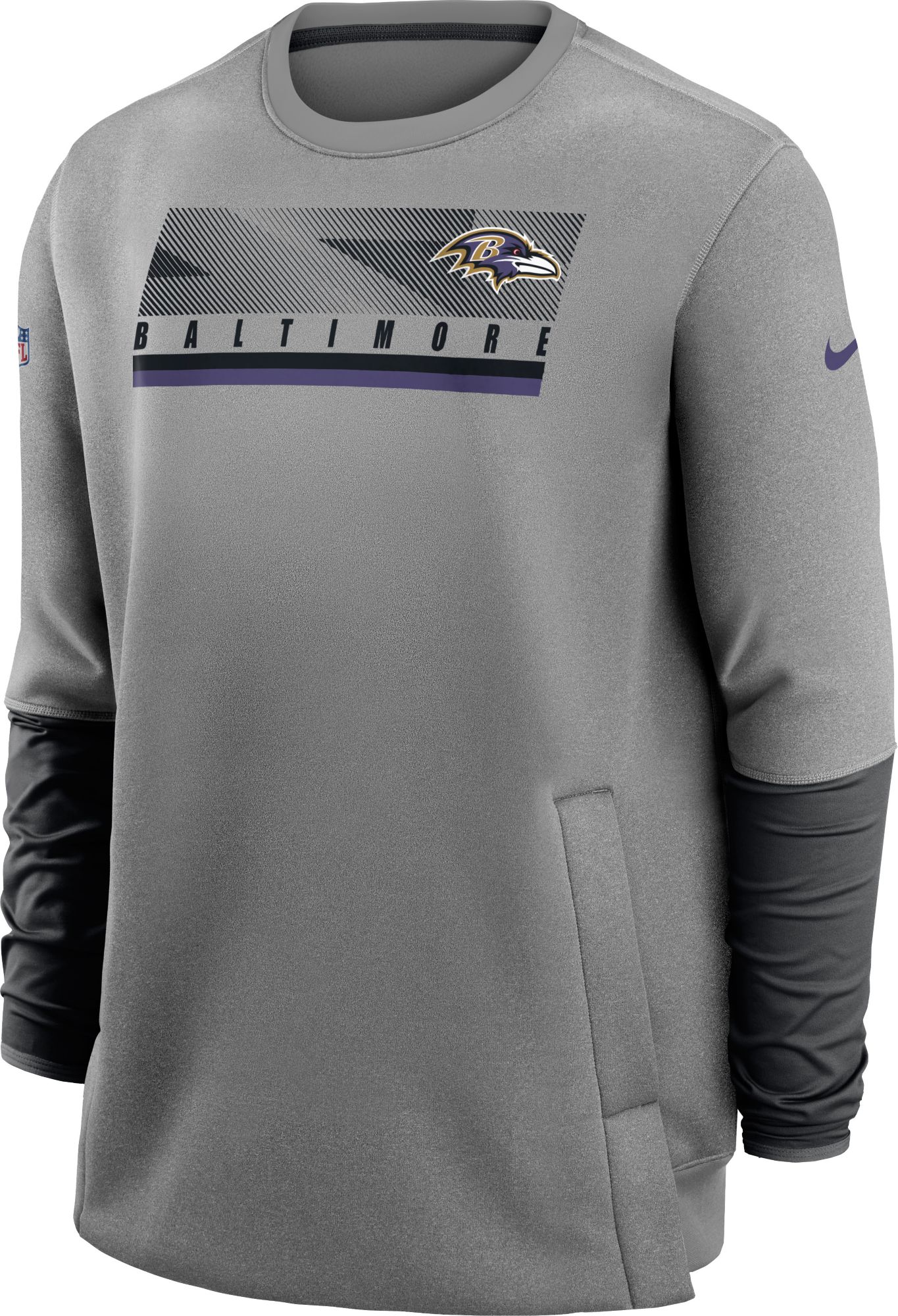 nike grey crew sweatshirt