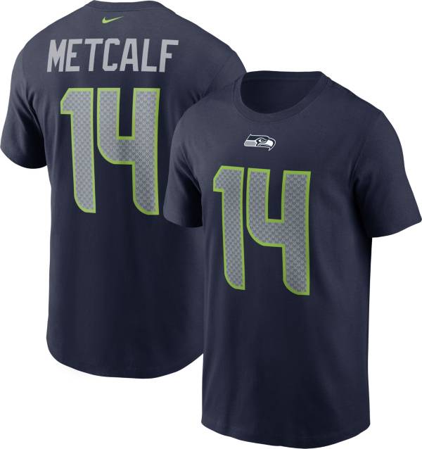 Nike Men's Seattle Seahawks D.K. Metcalf #14 Legend Navy T-Shirt product image
