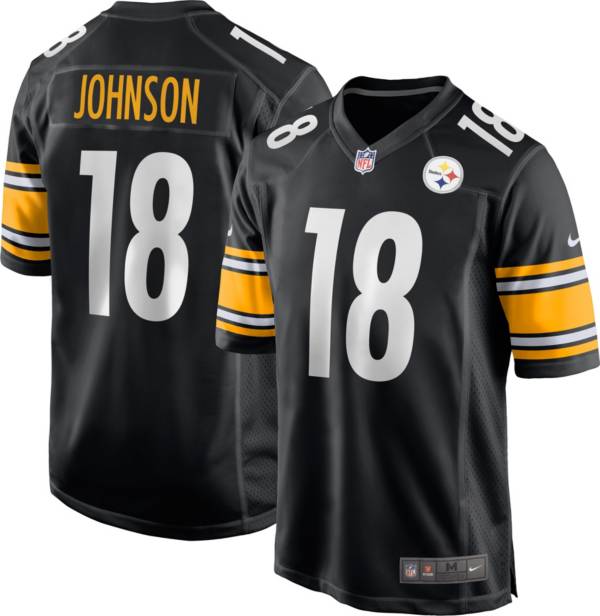 Nike Men's Pittsburgh Steelers Diontae Johnson #18 Black Game Jersey