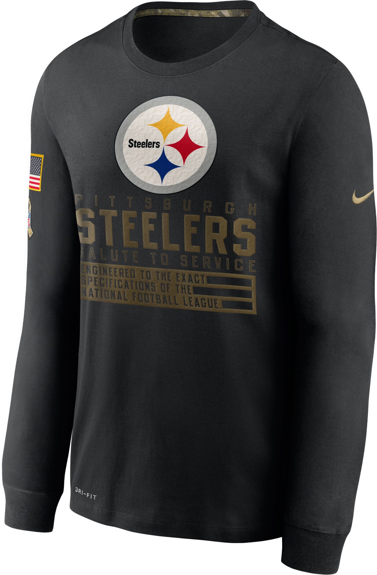 steelers salute to service men's hoodie