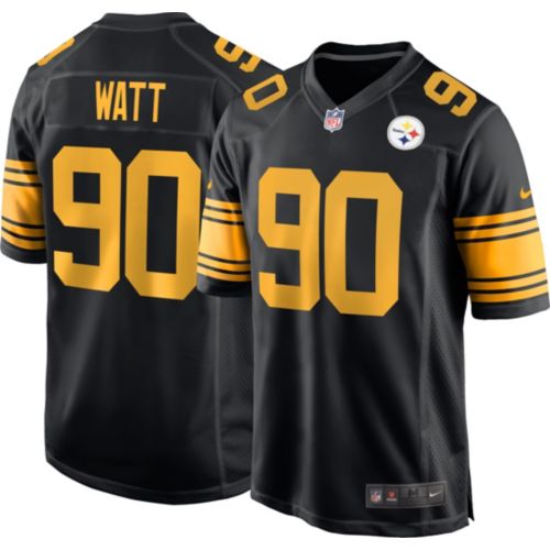 Nike Men's Pittsburgh Steelers T.J. Watt #90 Black Game Jersey