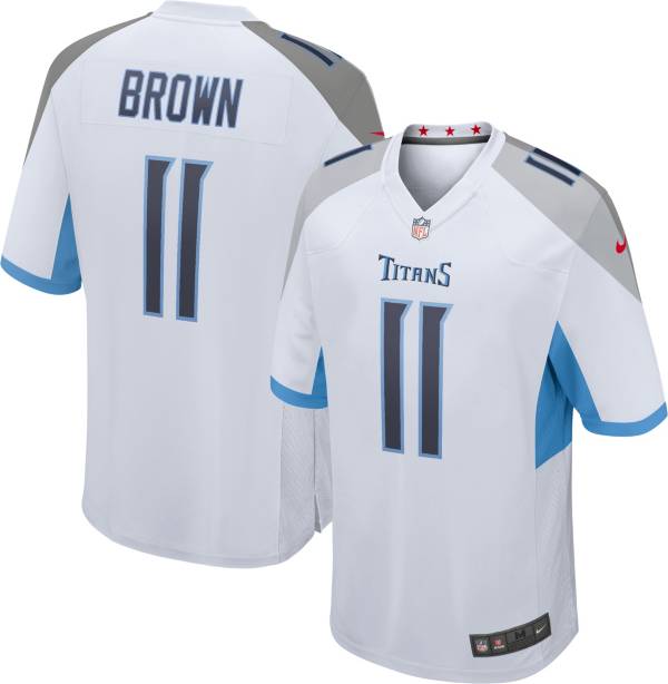 Nike Men's Tennessee Titans A.J. Brown #11 White Game Jersey
