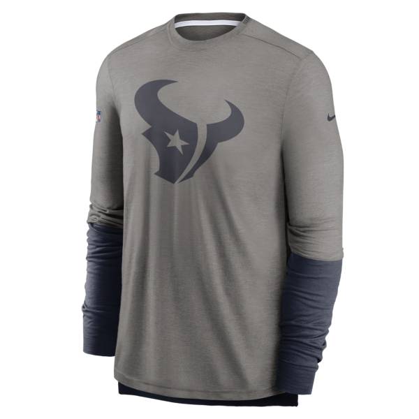 Nike Men's Houston Texans Sideline Dri-Fit Player Long Sleeve T-Shirt