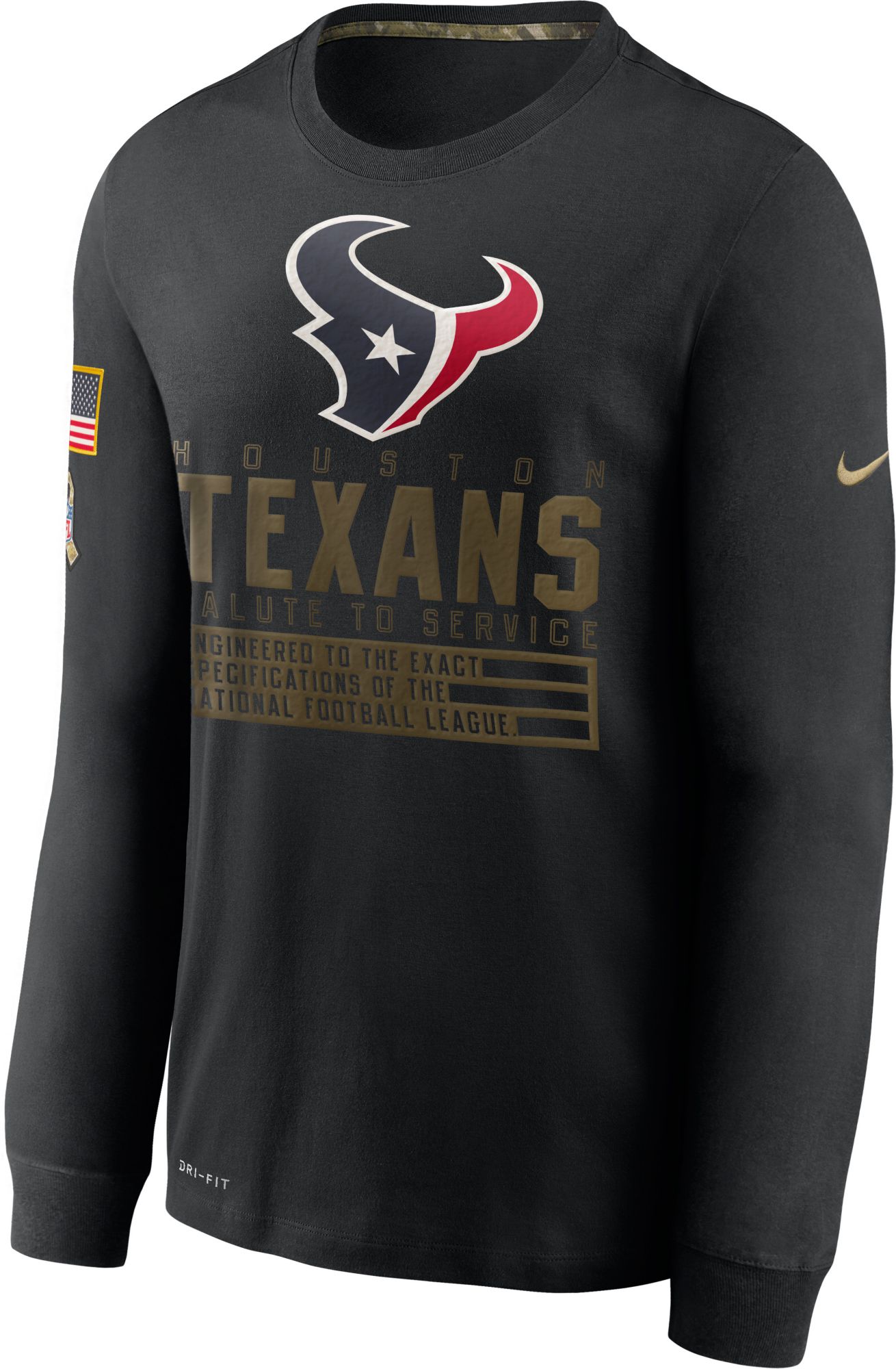 texans salute to service men's hoodie