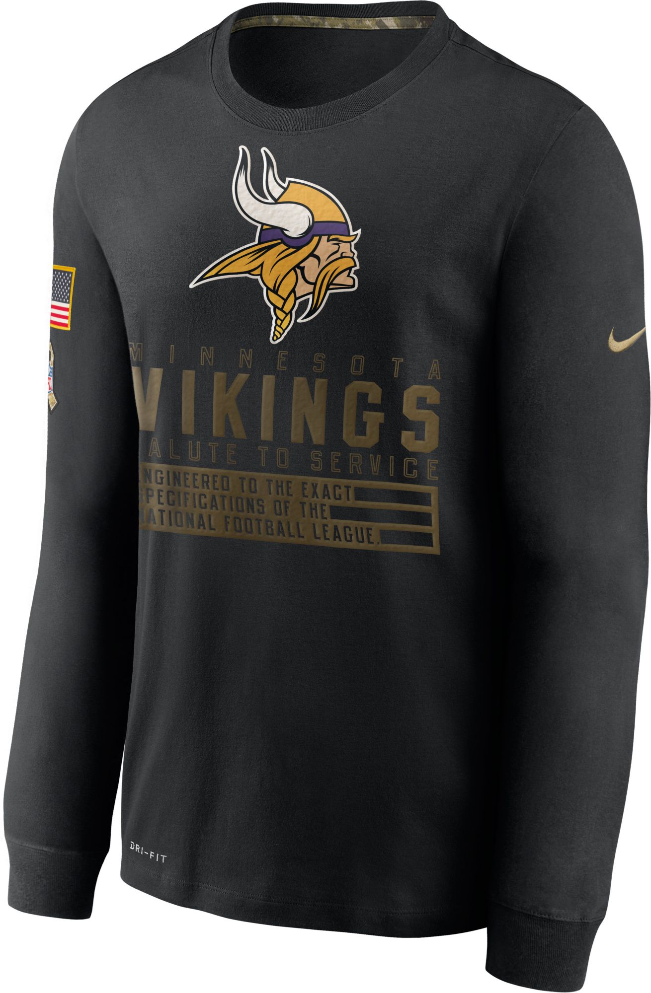 vikings salute to service shirt