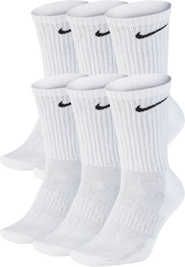 nike dri-fit everyday plus cushion training crew socks 6 pack