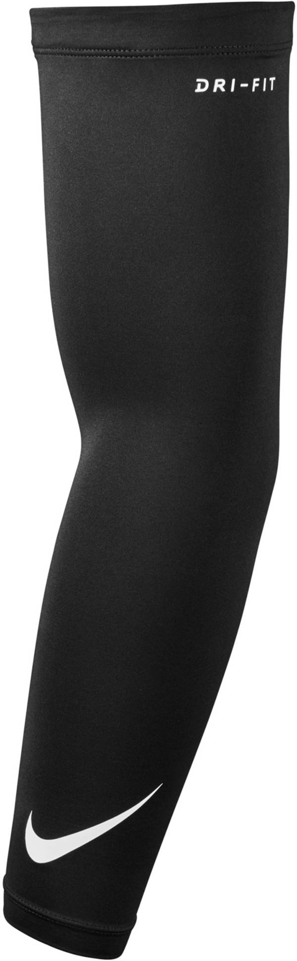 NIKE Pro Dri Fit 3.0 WHITE Compression Football Arm Sleeves Mens S