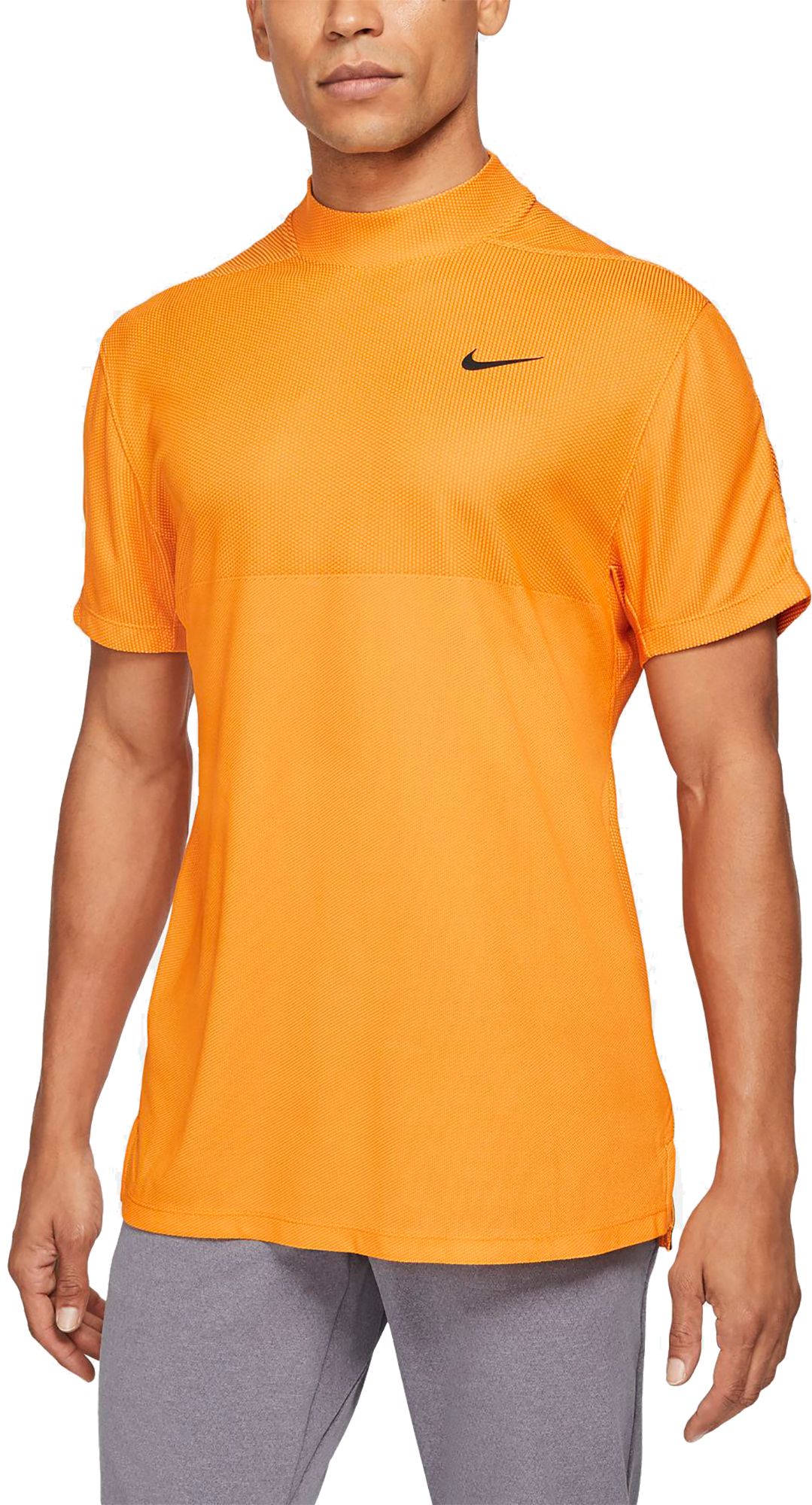 tiger woods mock neck polo