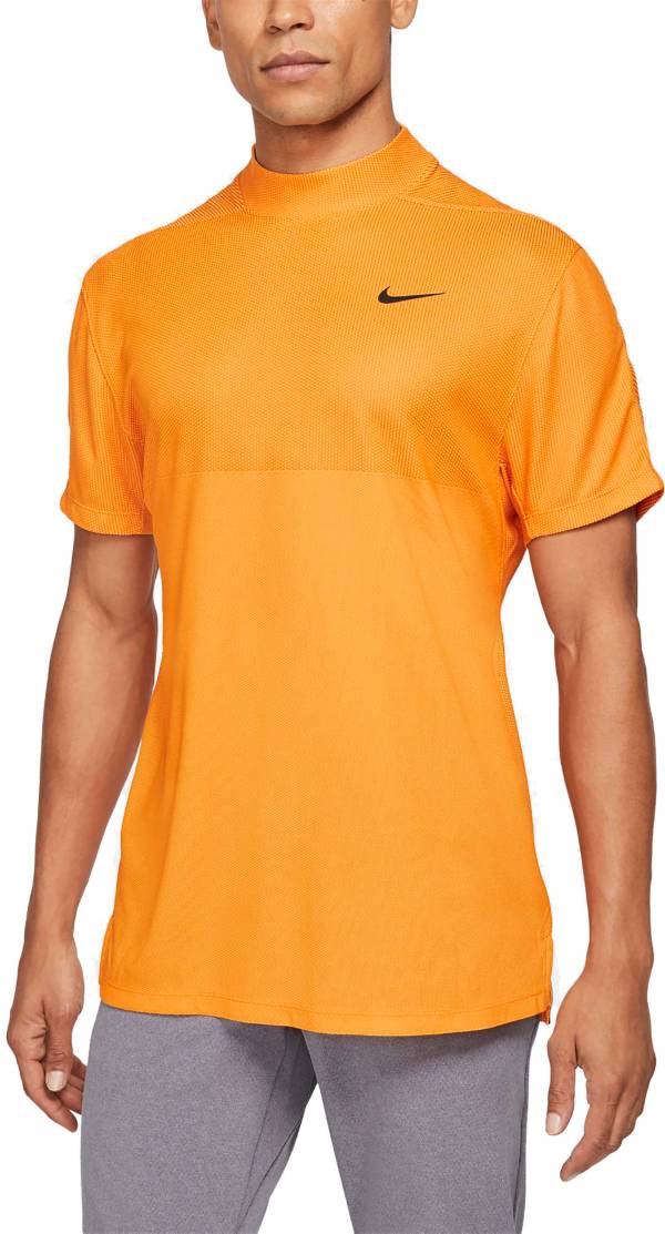 Nike Men's Tiger Woods Dri-FIT Mock Neck Short Sleeve Golf Polo | Golf