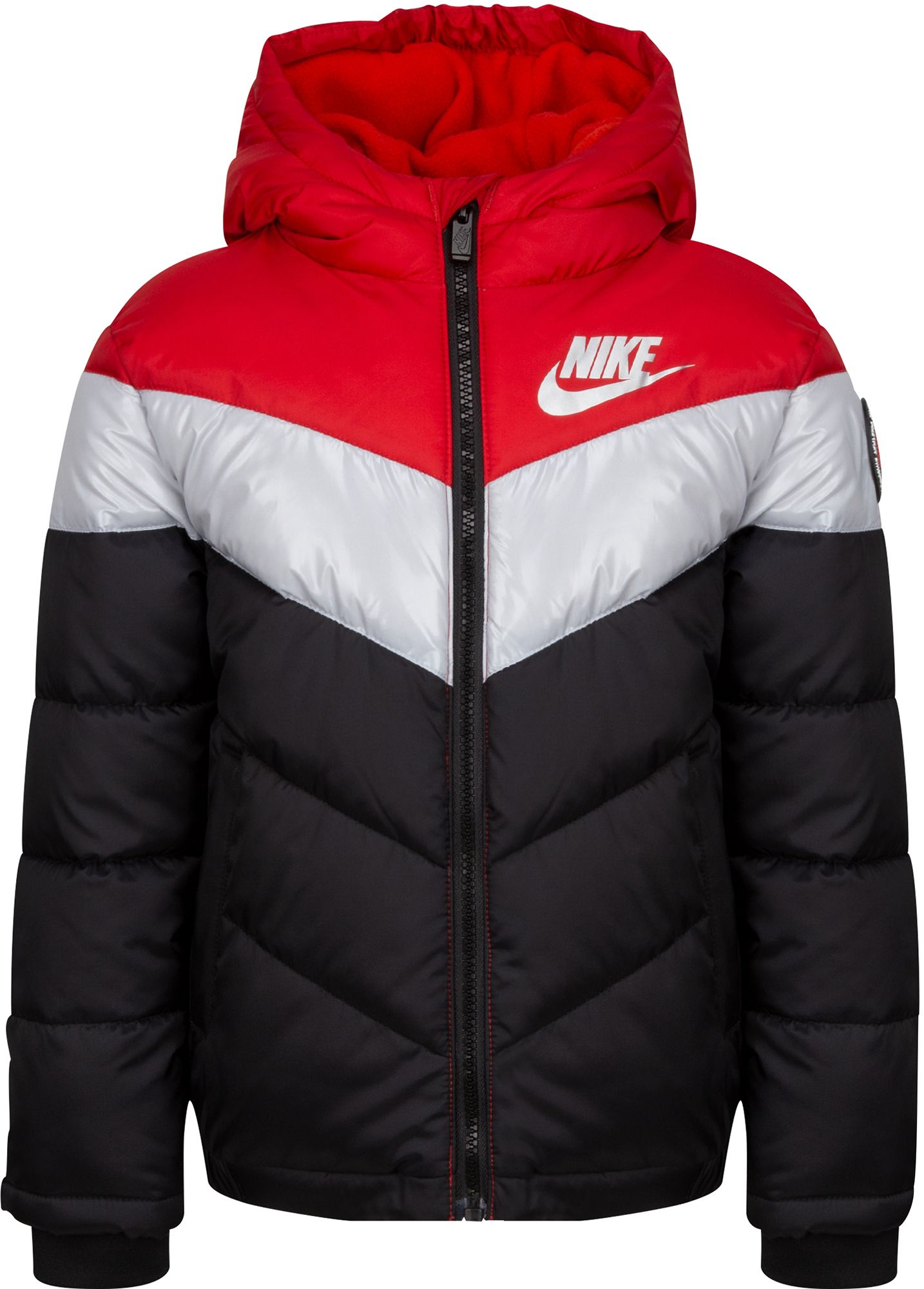 nike nylon colour block full zip jacket