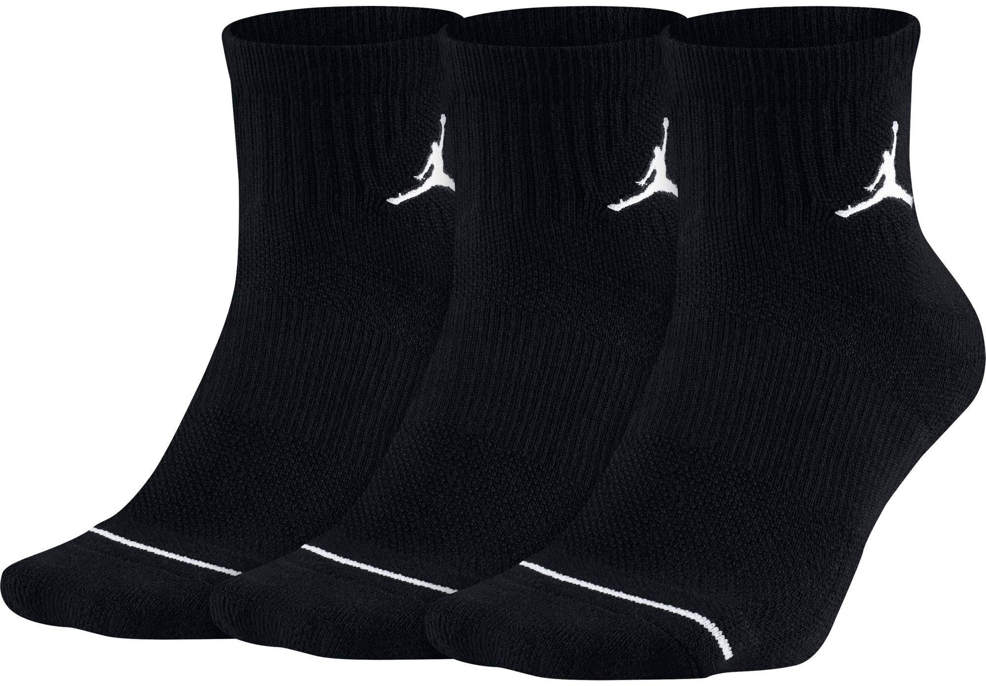 all white jordan socks