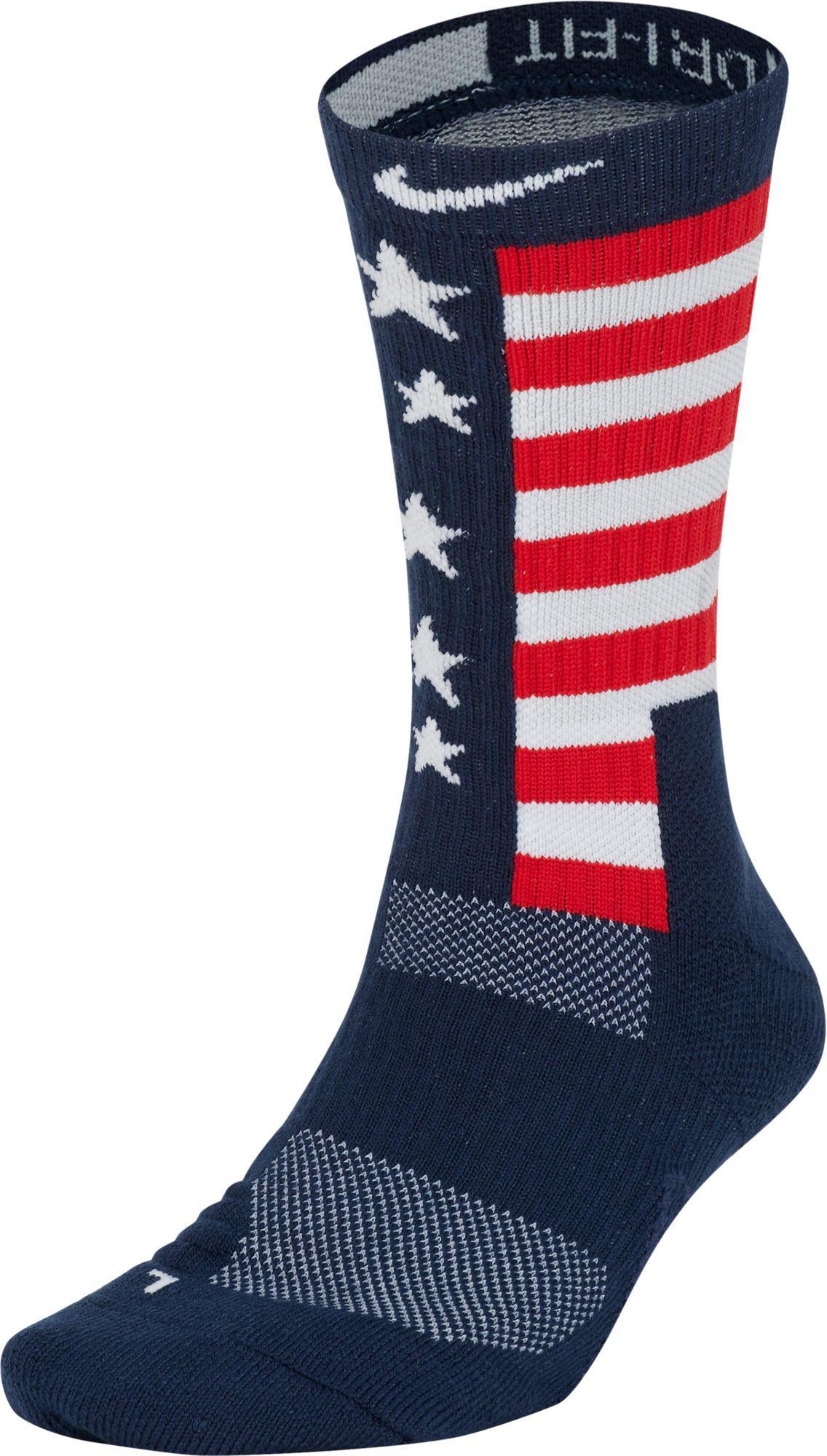 navy nike elite socks