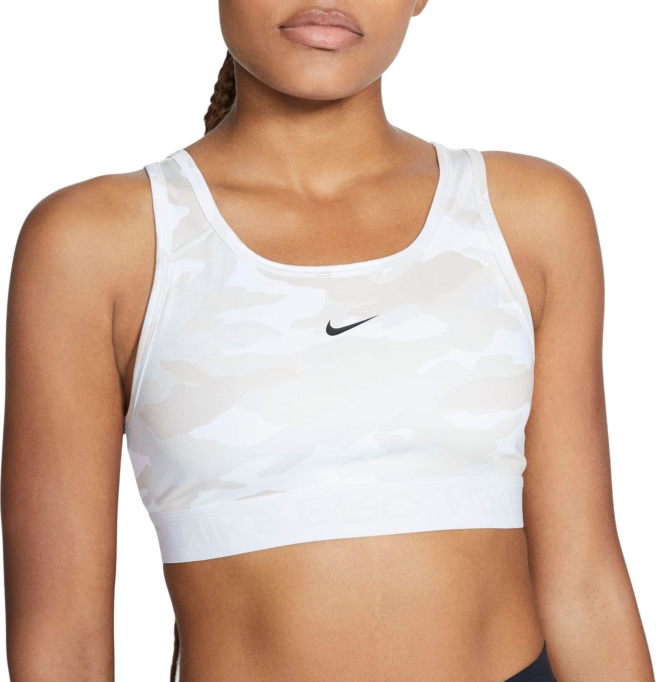 white nike sports bra padded