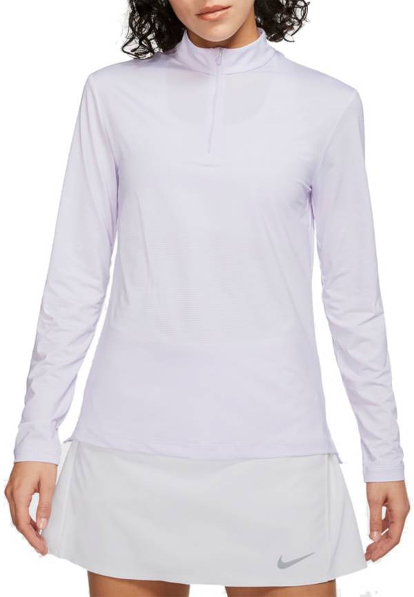 Nike Women S Dri Fit Uv Victory Long Sleeve Zip Golf Pullover Dick S Sporting Goods