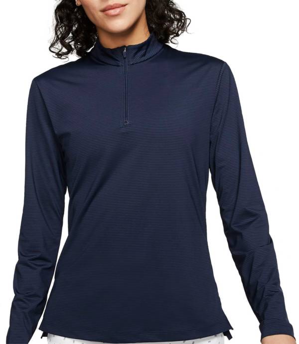 Nike Women S Dri Fit Uv Victory Long Sleeve Zip Golf Pullover Golf Galaxy
