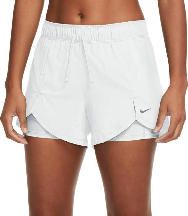 AE, Flux 2-in-1 Shorts - White, Workout Shorts Women
