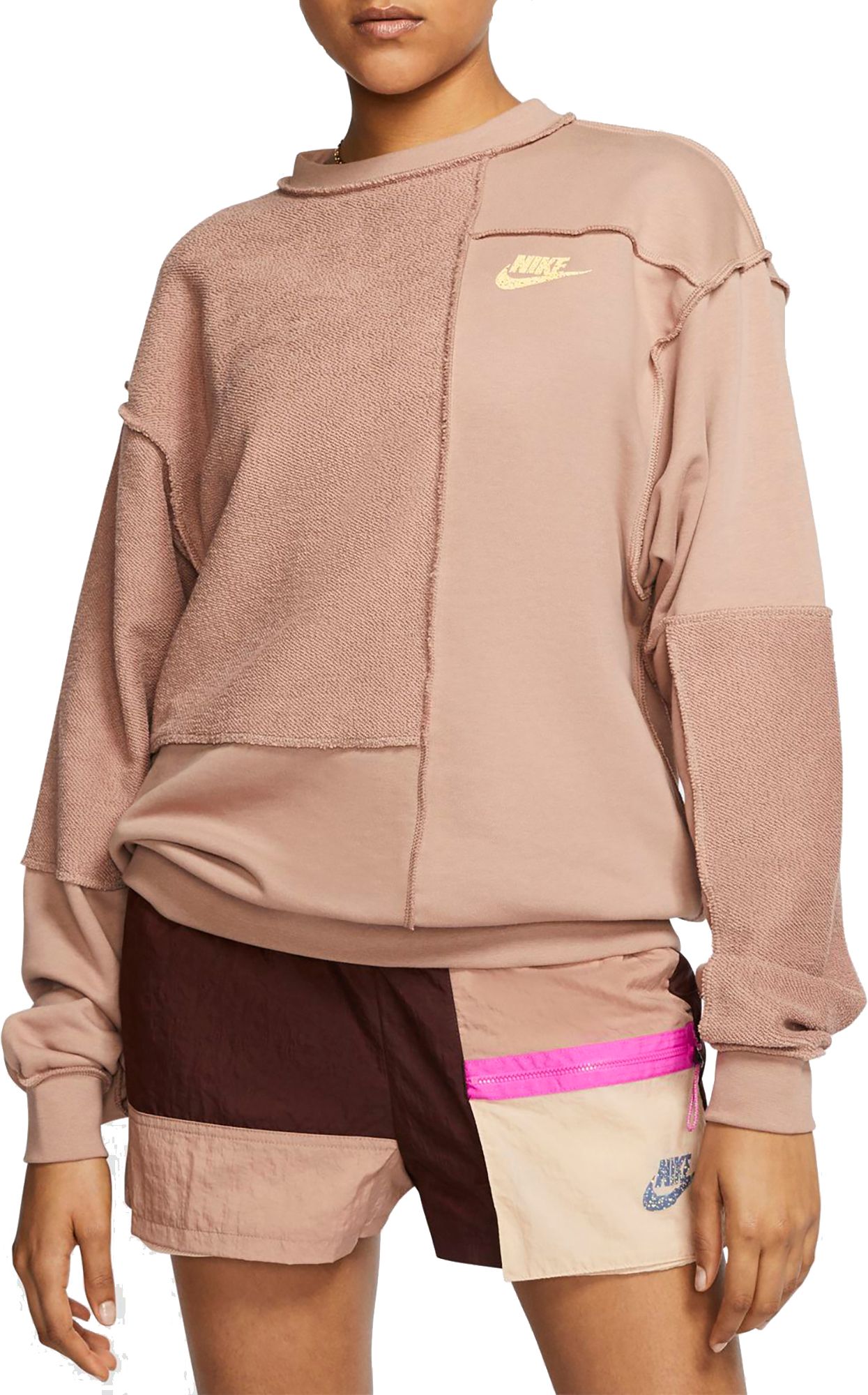 nike icon clash crew sweatshirt ladies