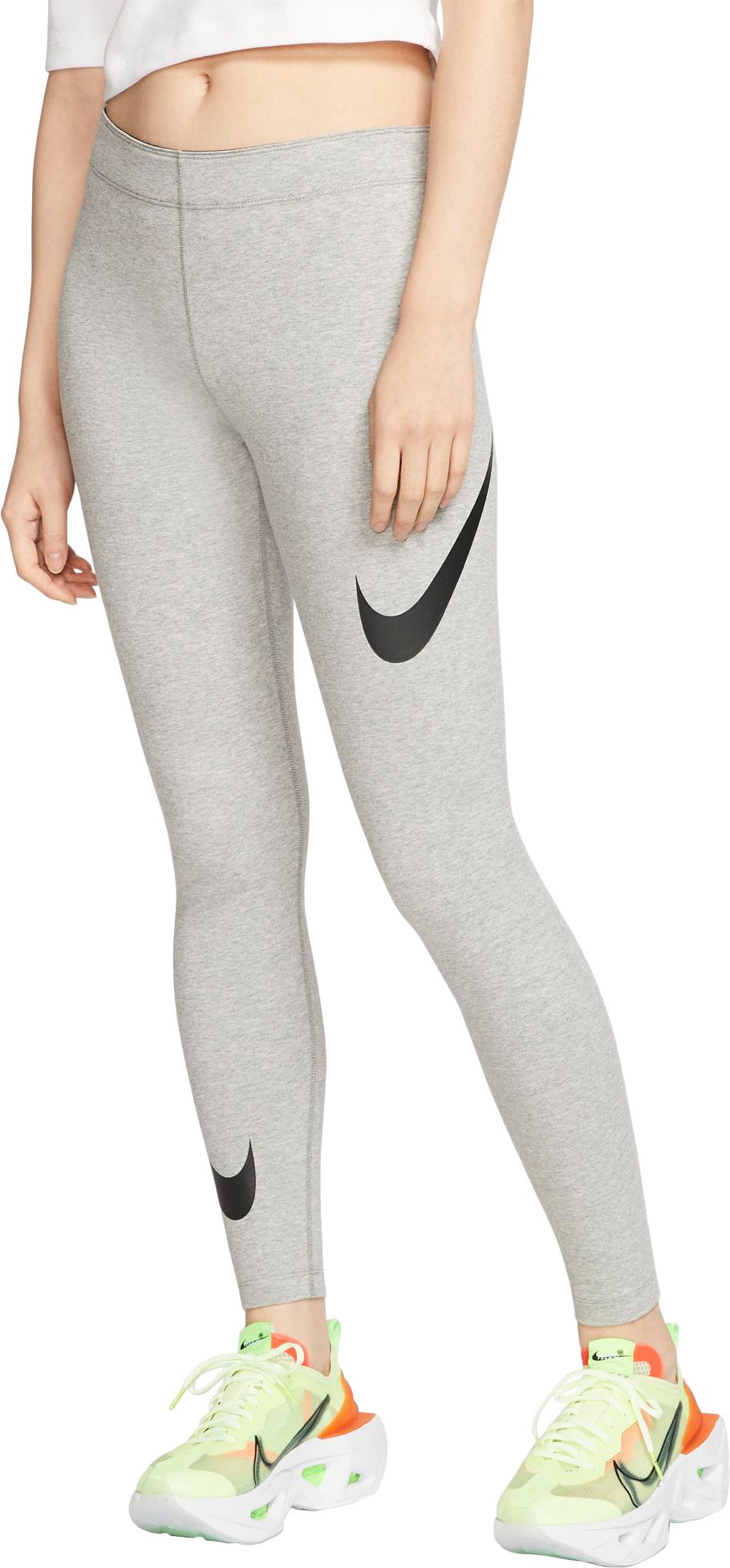nike all over print swoosh leggings