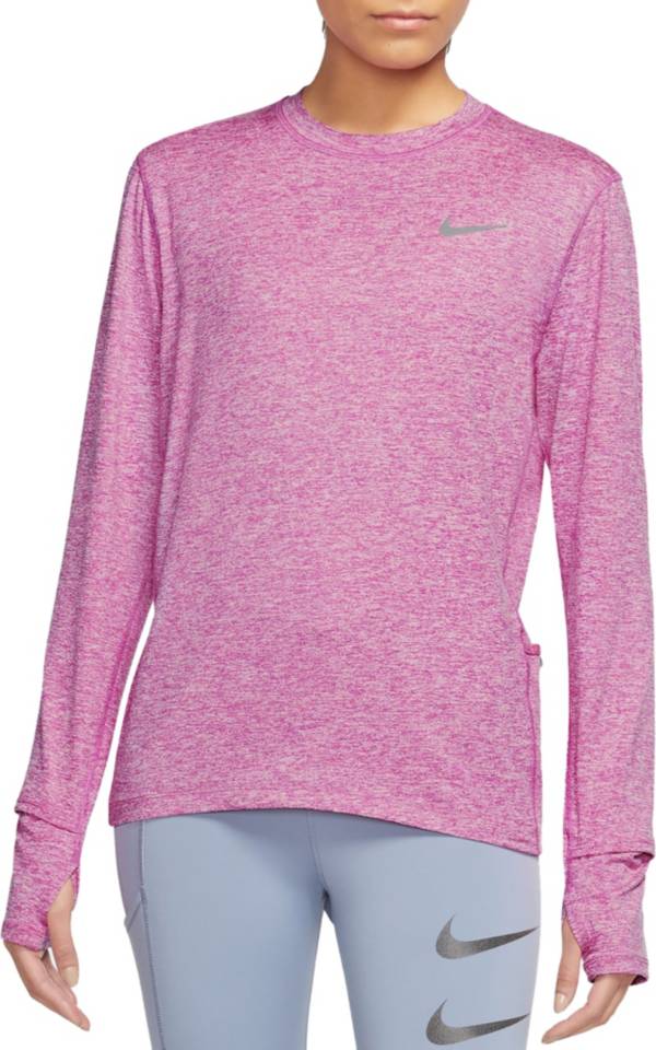 Vista Acostumbrarse a olvidadizo Nike Women's Element Running Crewneck Pullover Long Sleeve Shirt | Dick's  Sporting Goods
