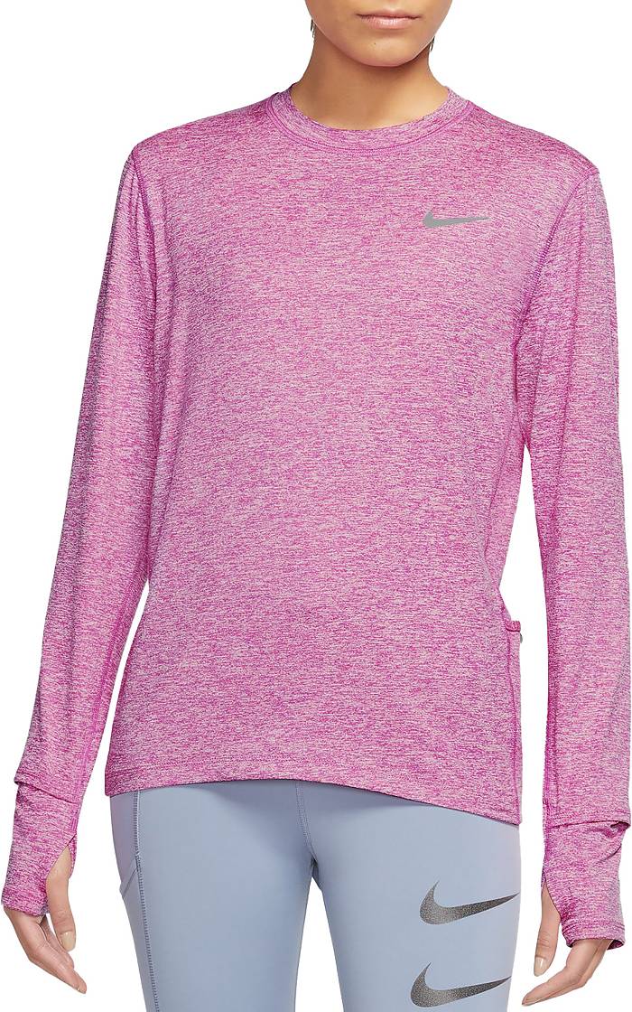 rem uitdrukken Kalmte Nike Women's Element Running Crewneck Pullover Long Sleeve Shirt | Dick's  Sporting Goods