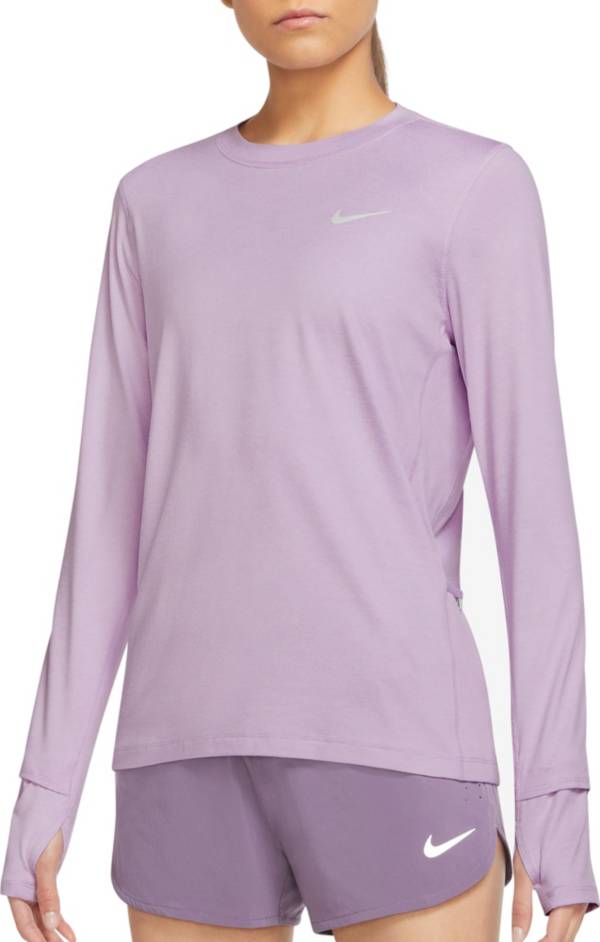 Nike Women's Element Running Crewneck Pullover Long Sleeve Shirt