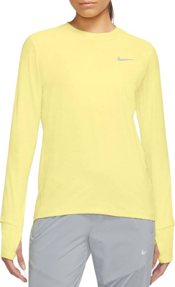 Nike Women's Element Running Crewneck Pullover Long Sleeve Shirt