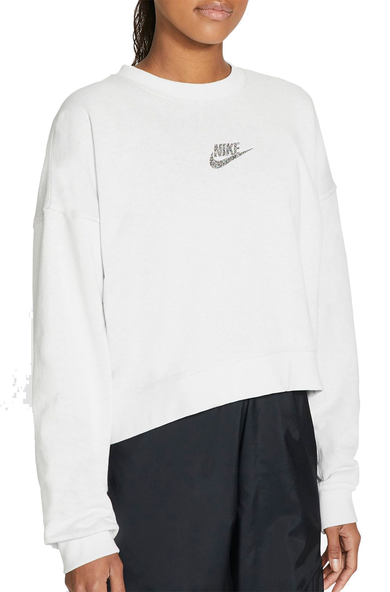 womens grey nike crewneck