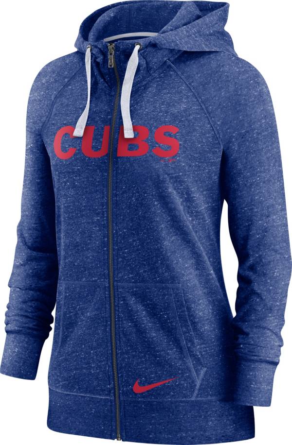 Nike Women's Chicago Cubs Gym Vintage Blue Hoodie