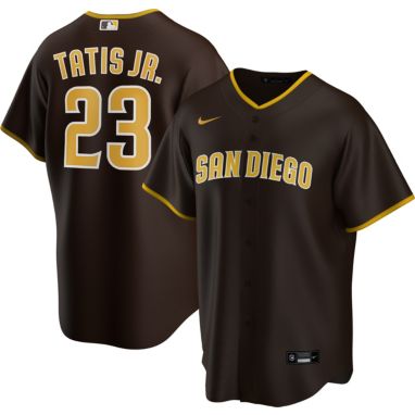 sorry, Nike Men's Replica San Diego Padres Fernando Tatis Jr. #23 Cool Base Brown Jersey is currently out of stock