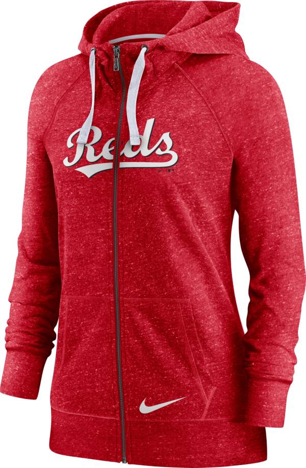 Nike Women's Cincinnati Reds Gym Vintage Red Hoodie