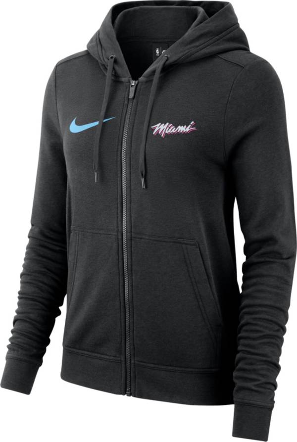 Nike Women's Miami Heat City Edition Full-Zip Black Hoodie