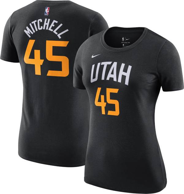 Nike Women's 2020-21 City Edition Utah Jazz Donovan Mitchell #45 Cotton T-Shirt