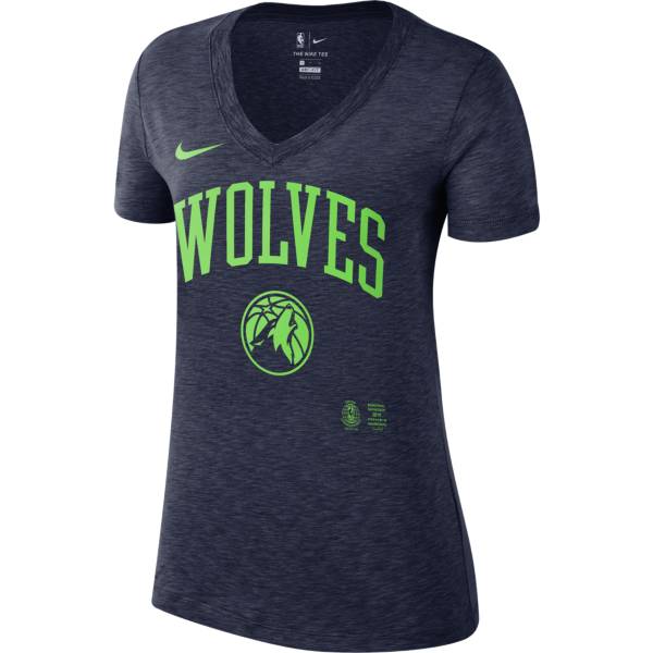 Nike Women's Minnesota Timberwolves Navy Slub T-Shirt