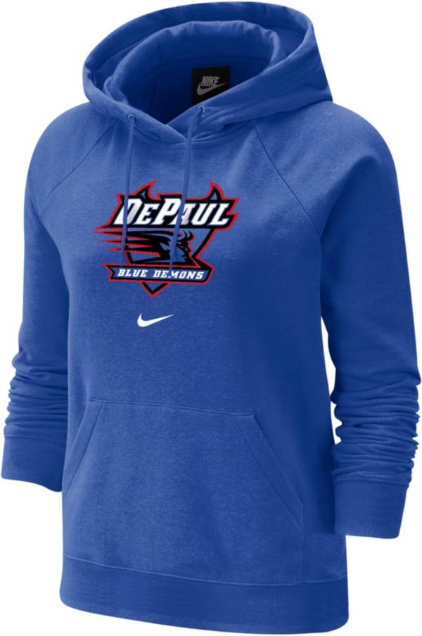 Nike Women's DePaul Blue Demons Royal Blue Fleece Pullover Hoodie