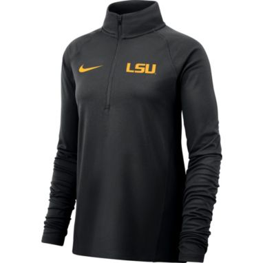 sorry, Nike Women's LSU Tigers Black Half-Zip  Shirt is currently out of stock