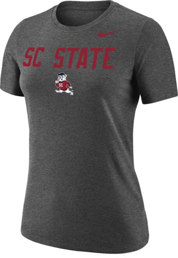 Nike Women's South Carolina State Bulldogs Grey Dri-FIT Cotton Performance T-Shirt