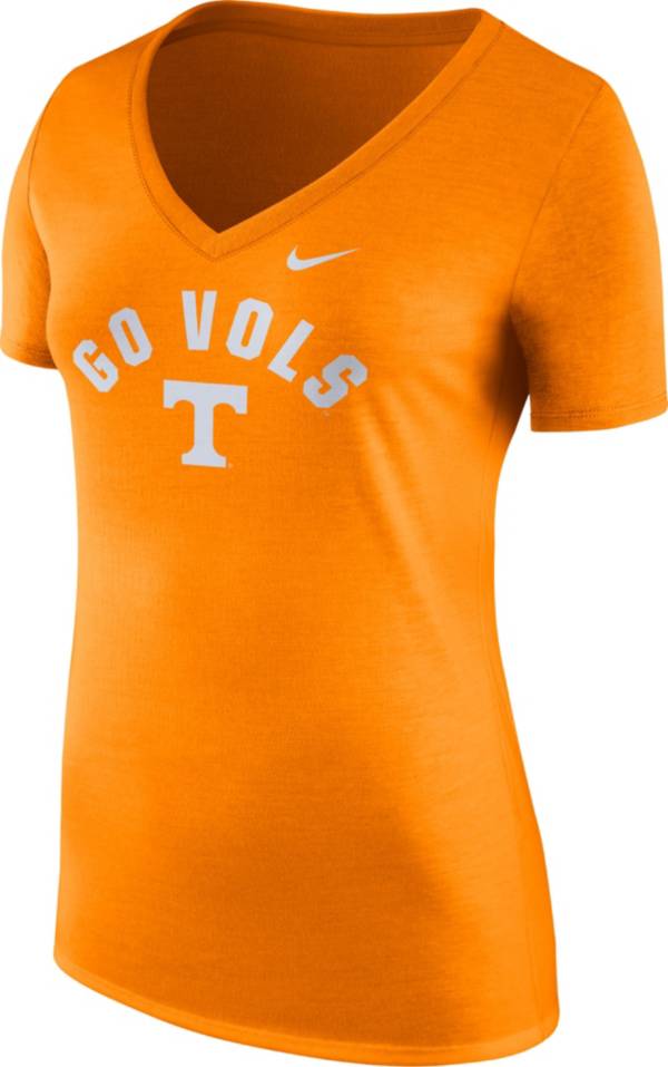 Nike Women's Tennessee Volunteers Tennessee Orange Mantra Tri-Blend V-Neck T-Shirt