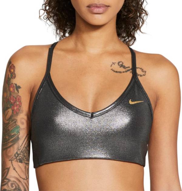 Nike Women's Indy Icon Clash Light Support Shimmer Sports Bra