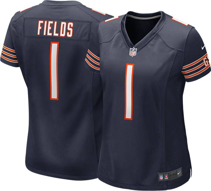 Nike Women's Chicago Bears Justin Fields #1 Alternate Orange Game Jersey