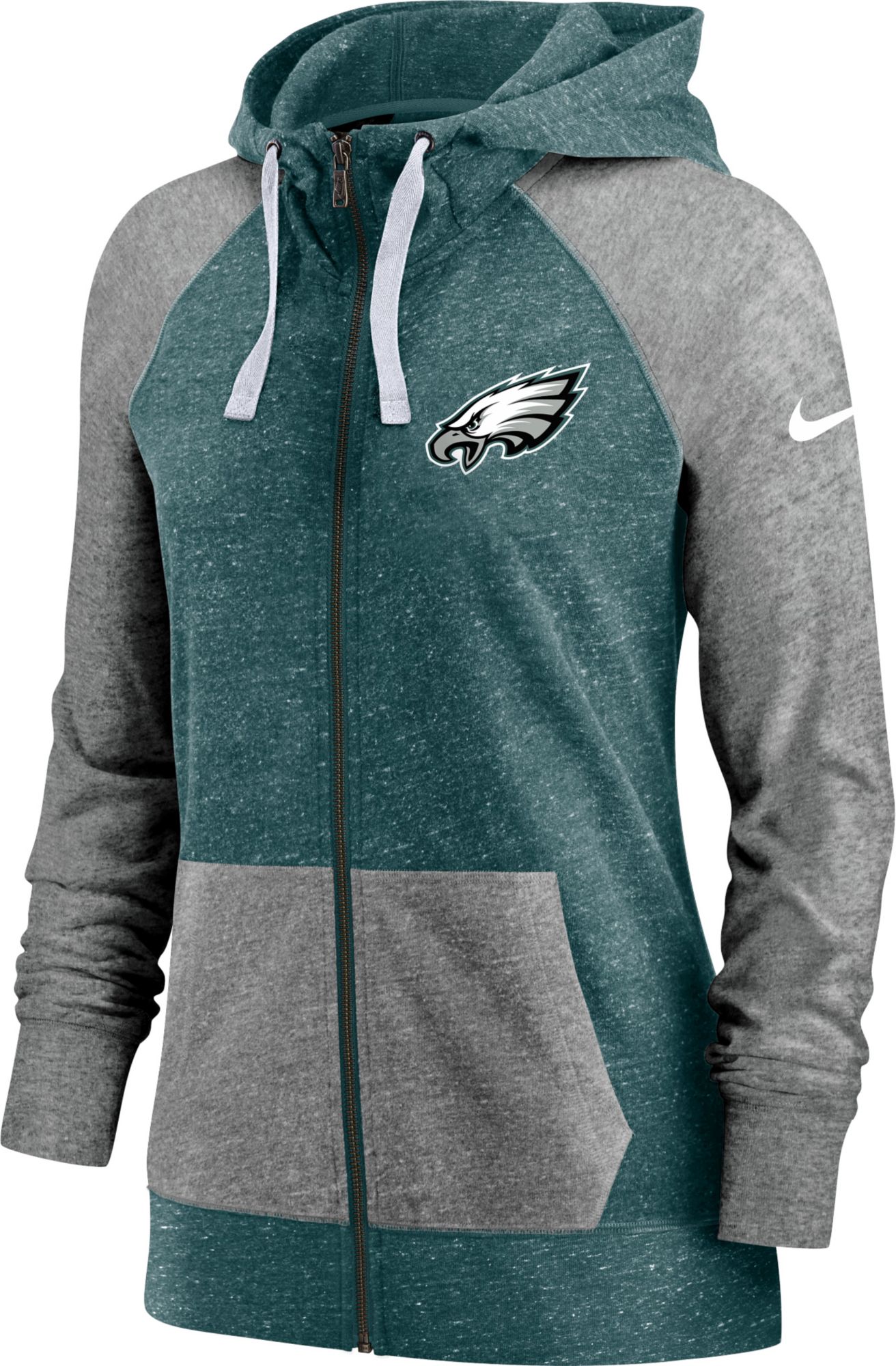 women's philadelphia eagles zip up hoodie