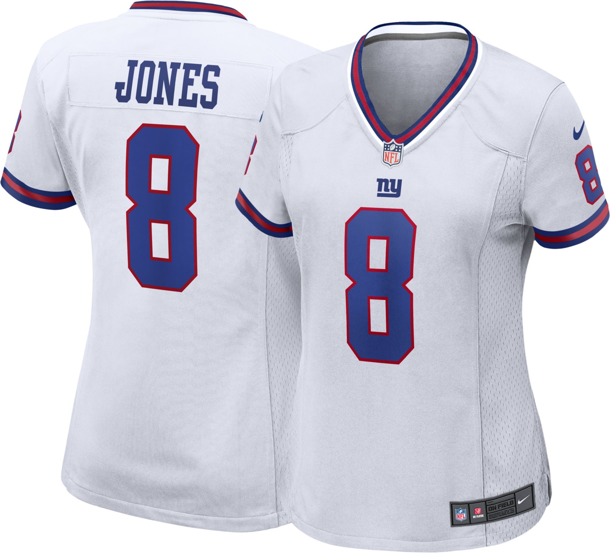 Nike New York Giants No8 Daniel Jones Camo Women's Stitched NFL Limited 2018 Salute to Service Jersey