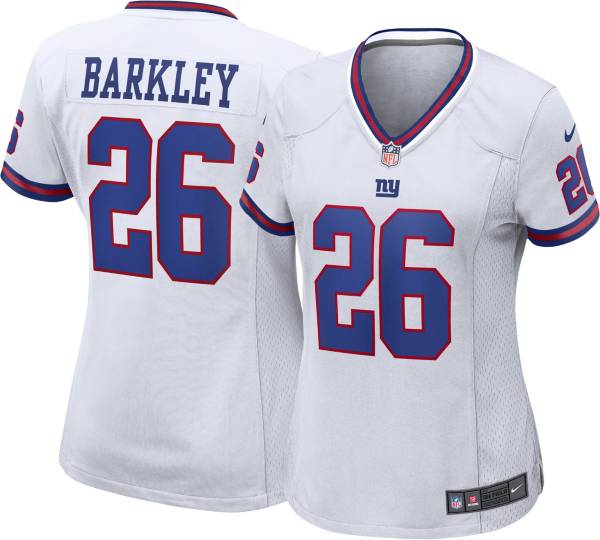 Men's Nike Saquon Barkley White New York Giants Game Jersey