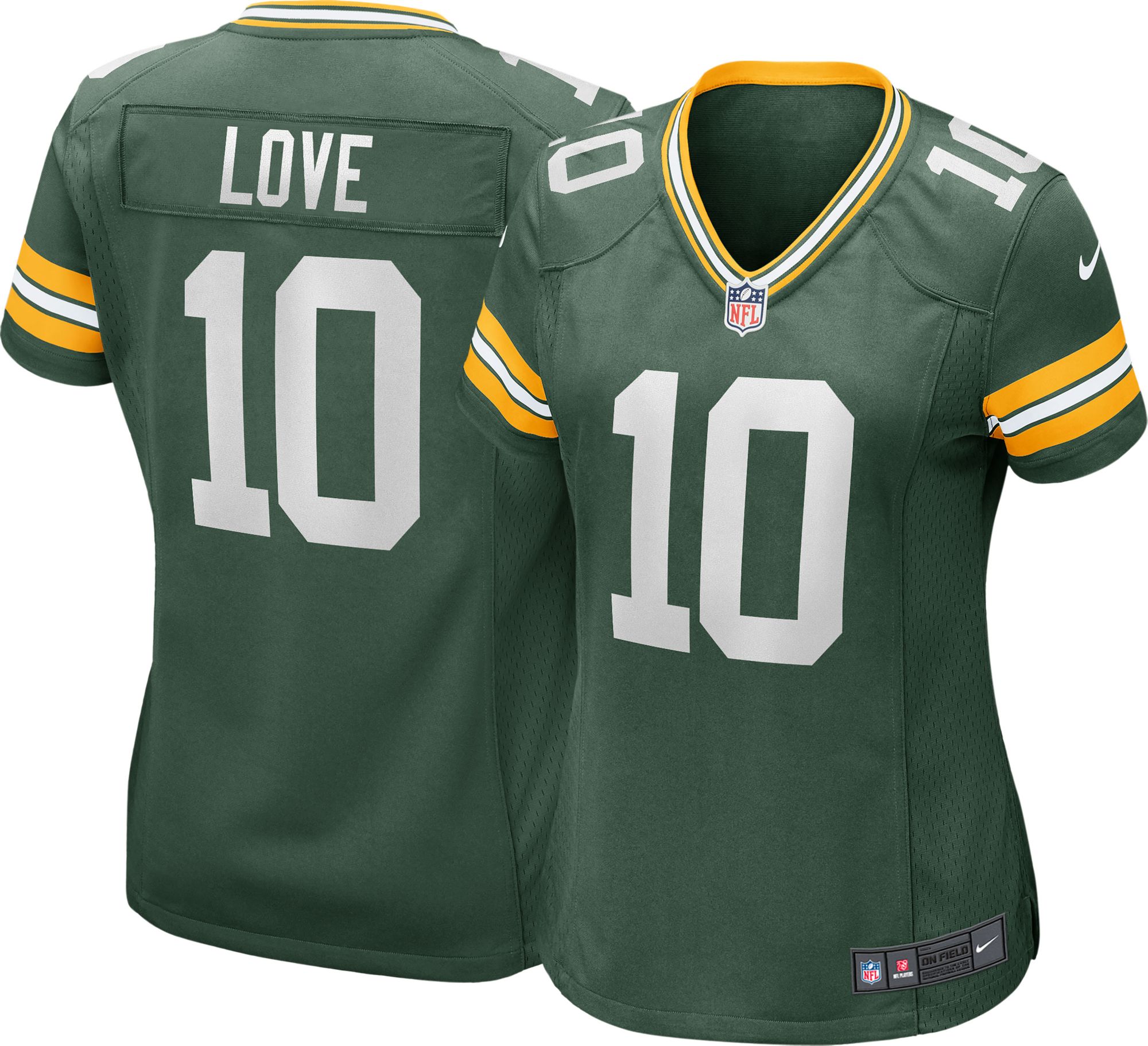 Nike Women's Green Bay Packers Jordan Love #10 Green Game Jersey product image