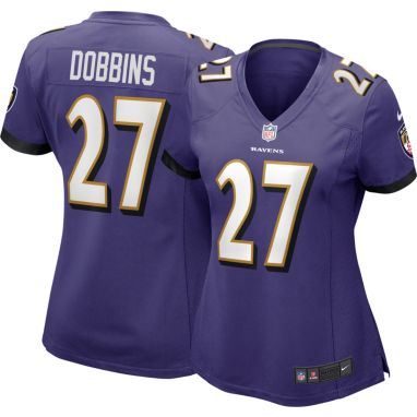 sorry, Nike Women's Baltimore Ravens J.K. Dobbins #27 Purple Game Jersey is currently out of stock